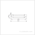 Connecteur D-Sub Straight DB 25 broches